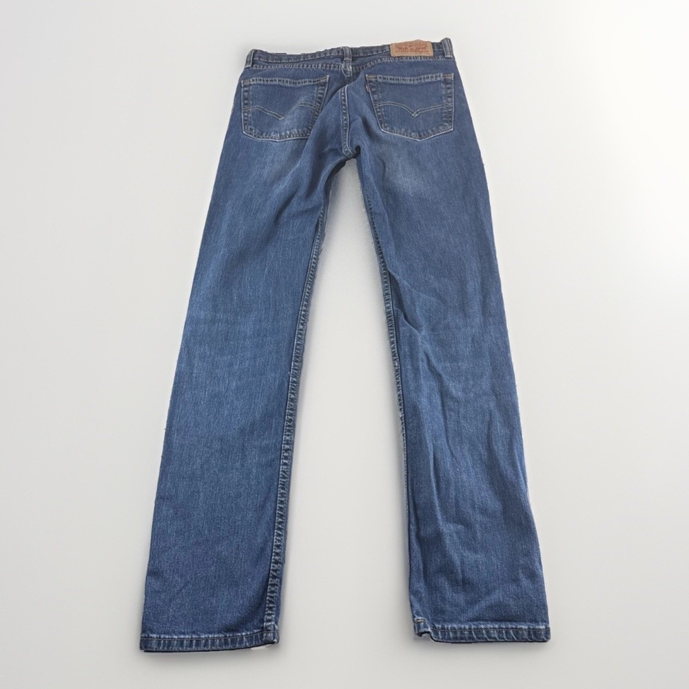 Levis 511 Jeans Men 32x34 Slim Fit Blue Denim Pants Stretch Low Rise Medium Wash
